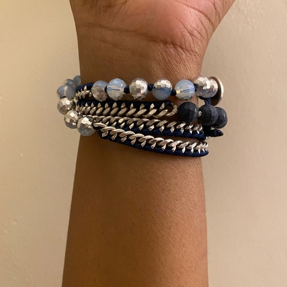 ‼️SOLD‼️💙🤍WRAP BRACELET🤍💙 - Picture 4 of 6